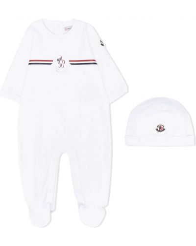 Trykt bomull bukse for jenter Moncler Enfant hvit