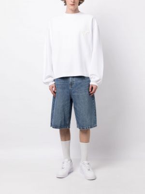 Sweatshirt mit print mit rundem ausschnitt Alexander Wang weiß