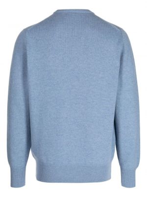 Kašmyro megztinis v formos iškirpte Pringle Of Scotland mėlyna