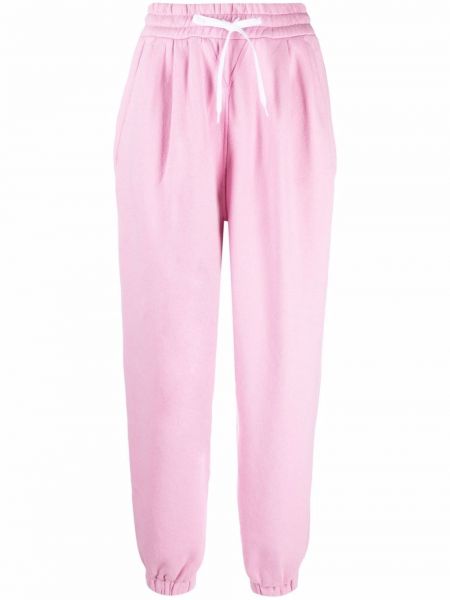 Pantalones de chándal ajustados Miu Miu rosa