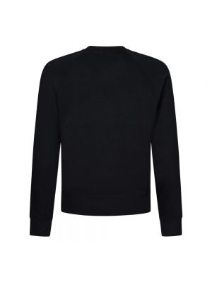 Jersey de viscosa de tela jersey de cuello redondo Tom Ford negro