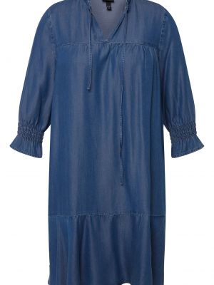 Košeľové šaty Ulla Popken modrá