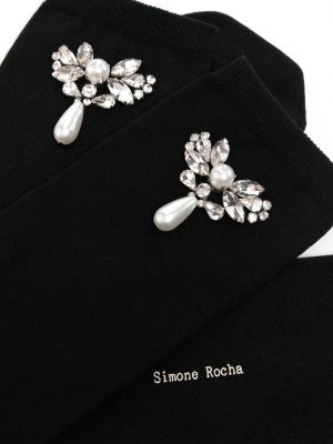Socken mit kristallen Simone Rocha schwarz