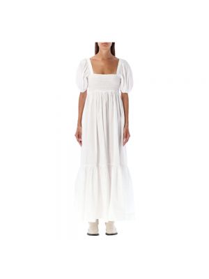 Sukienka długa Ganni biała