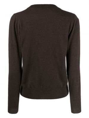 Sweter z kaszmiru z okrągłym dekoltem Incentive! Cashmere brązowy