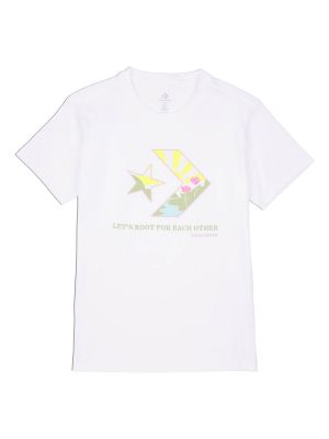 Camiseta de estrellas Converse blanco