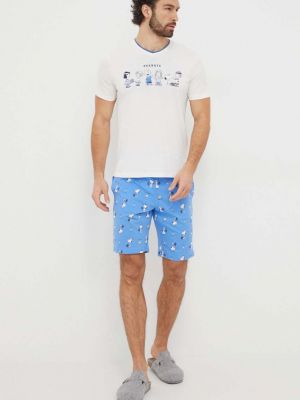 Pidžama s printom United Colors Of Benetton plava