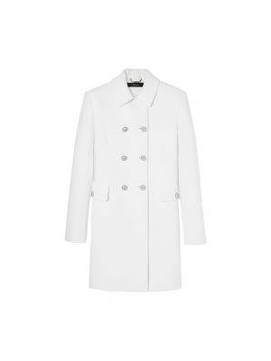 Biały płaszcz Versace