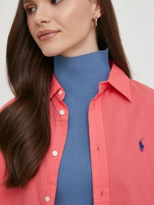 Koszula bawełniana Polo Ralph Lauren czerwona