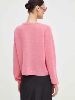 Gyapjú pulóver American Vintage rózsaszín