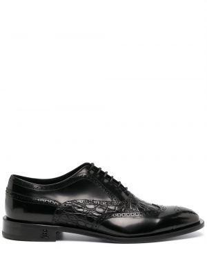 Chaussures oxford en cuir Philipp Plein noir