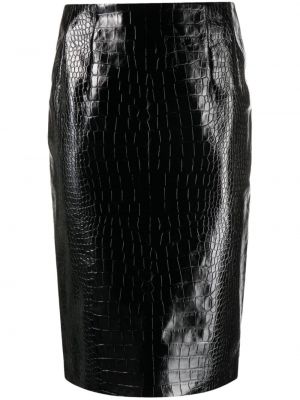 Midi sijonas Versace juoda