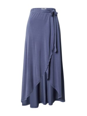 Jednofarebné priliehavé šaty s opaskom Object - modrá