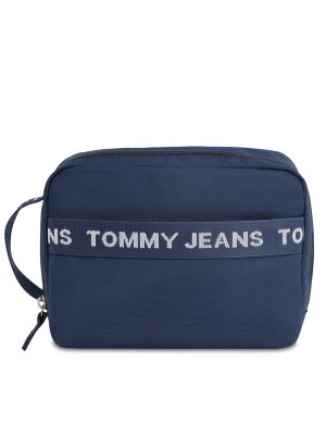 Kovček iz najlona Tommy Jeans modra