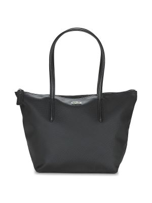Nákupná taška Lacoste čierna