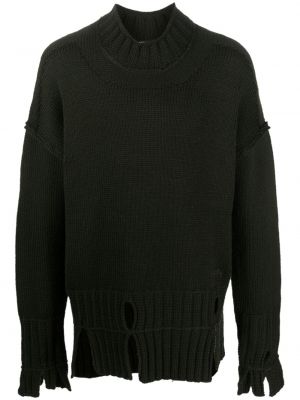 Distressed woll pullover A-cold-wall* grün