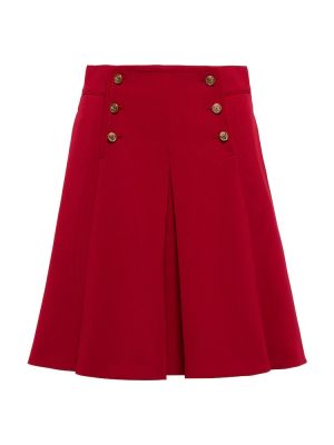 Πλισέ φούστα mini Redvalentino κόκκινο