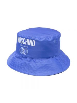 Kapelusz Moschino niebieski