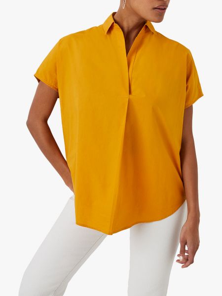Рубашка с коротким рукавом French Connection оранжевая