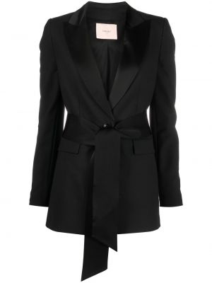 Lang blazer Twinset svart