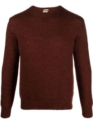 Maglione con scollo tondo mohair Massimo Alba marrone