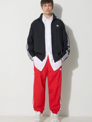 Spodnie sportowe plecione Adidas Originals czerwone
