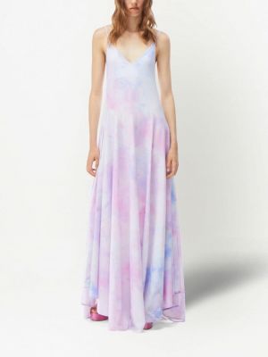 Sukienka z nadrukiem Nina Ricci fioletowa