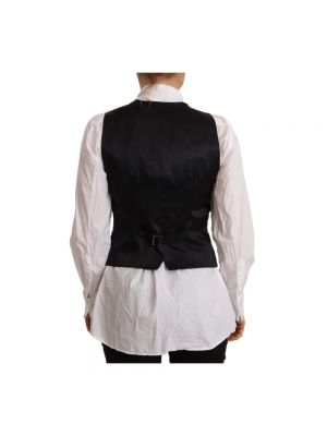 Chaleco con botones sin mangas Dolce & Gabbana negro