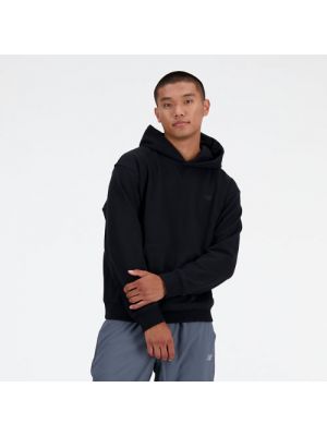 Fleece hoodie aus baumwoll New Balance schwarz