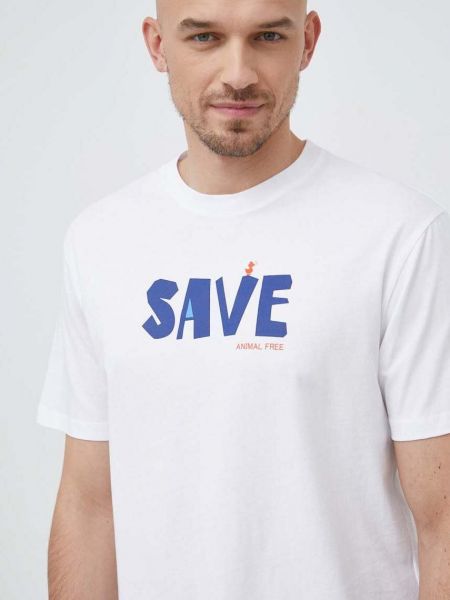 Pamučna majica Save The Duck bijela