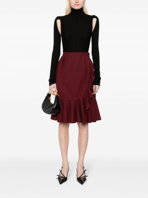 Midi sukně Christian Dior Pre-owned červené