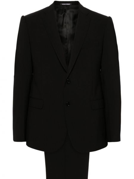 Ukrojena obleka Emporio Armani črna