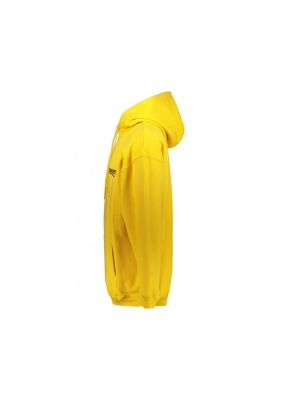 Sudadera con capucha de algodón con estampado Balenciaga amarillo