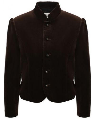 Пиджак из вискозы Céline, коричневый
