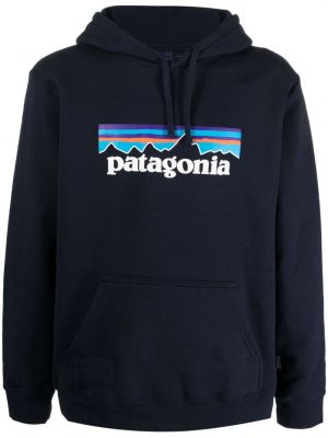 Mikina s kapucí Patagonia modrá