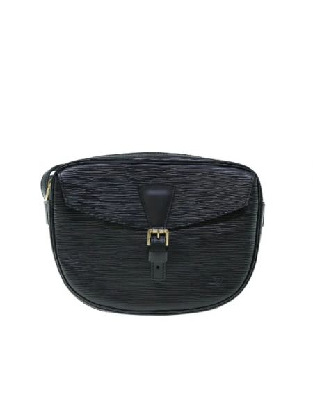 Bolso cruzado de cuero retro Louis Vuitton Vintage negro