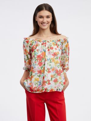 Bluza s cvetličnim vzorcem Orsay rdeča