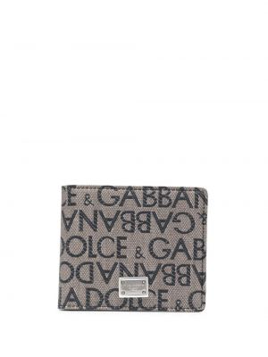 Portofel din jacard Dolce & Gabbana