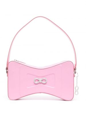 Чанта за ръка с панделка Mach & Mach розово