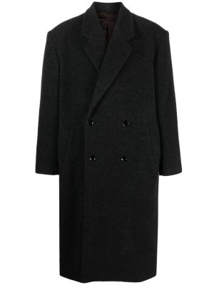 Vlnený kabát Lemaire čierna