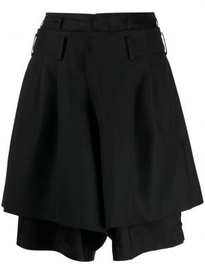 Асиметрични шорти Comme Des Garçons черно