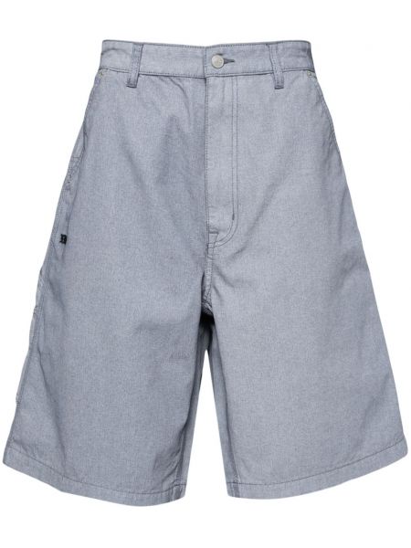 Broderet cargo shorts Izzue blå