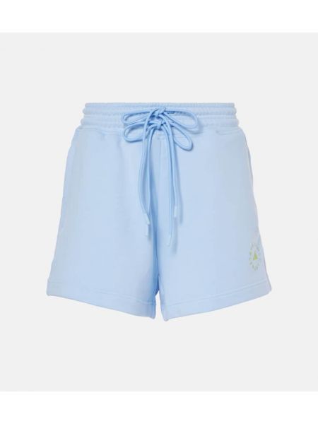 Bomull treningsshorts Adidas By Stella Mccartney blå