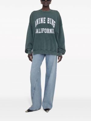 Sweatshirt mit print Anine Bing grün