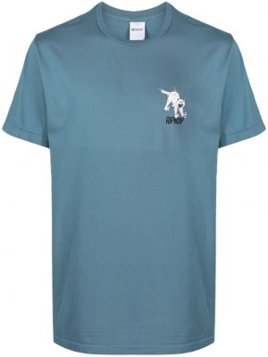 Bavlnené tričko Ripndip modrá