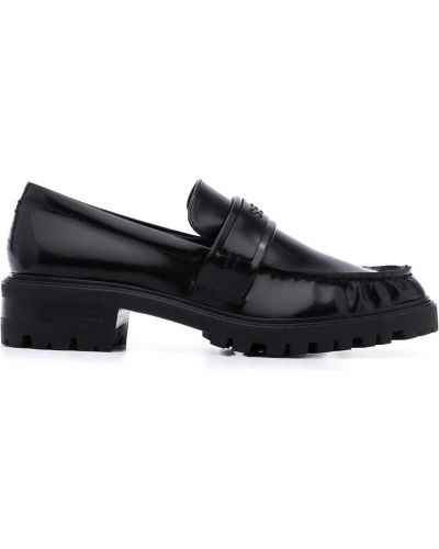 Skinn loafers Senso svart