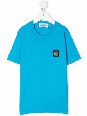 T-shirt för tjejer Stone Island Junior blå