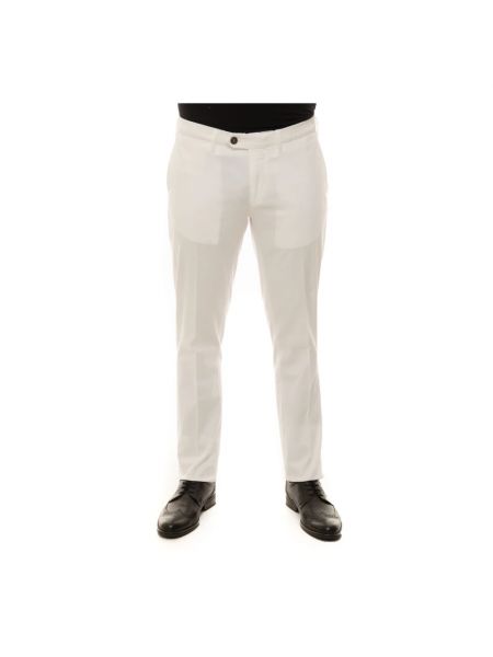 Pantalon chino Canali blanc