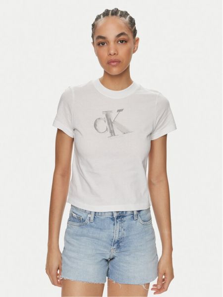 T-shirt Calvin Klein Jeans weiß