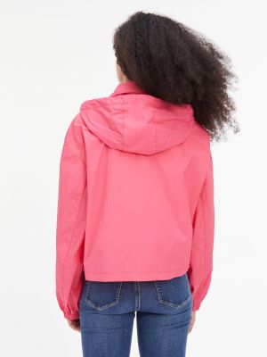Džínová bunda Calvin Klein Jeans růžová